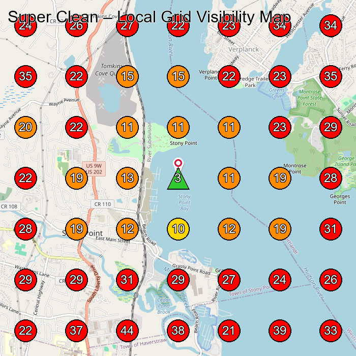 Super Clean GeoGrid visibility map for Servicio De Limpieza Doma(C)Stica in Trailer Park